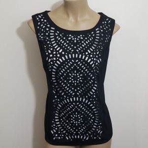 NWT WORTHINGTON Women's Embellished Blouse, Sz L